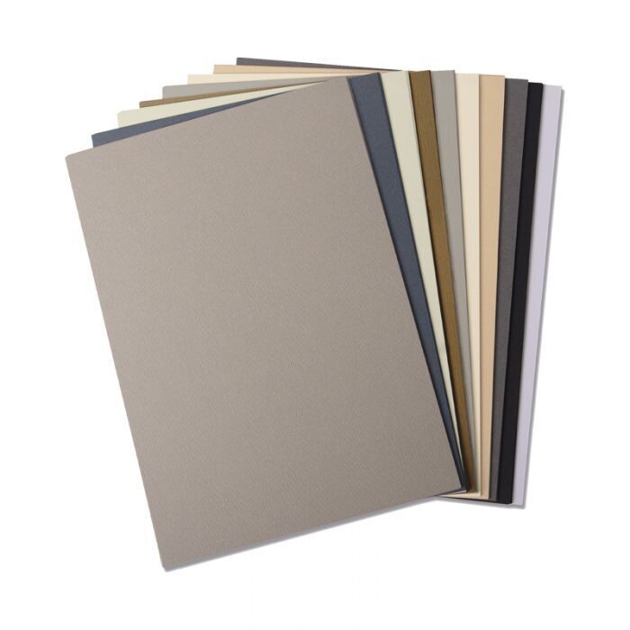 Sizzix Surfacez - Cardstock, 8 1/4&quot; x 11 5/8&quot;, 10 Neutral Colors, 60 Sheets 663780