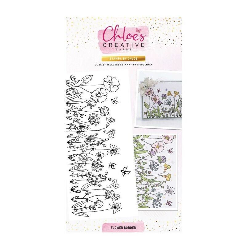 Chloes Creative Photopolymer Stamp Set (DL) – Flower Border