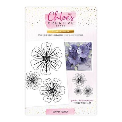 Chloes Creative Summer Flower A6 Clear Stamp