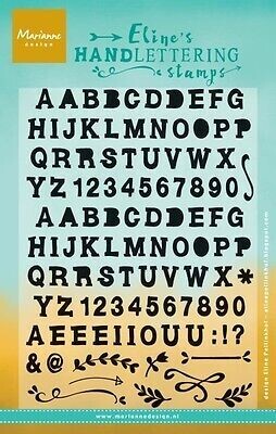 Marianne Design Acrylic Stamp Set ELINE&#39;S HAND LETTERING