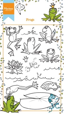 Marianne Design Acrylic Stamp Set FROGS