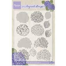 Marianne Design Acrylic Stamp Set HYDRANGEA