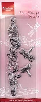 Marianne Design Acrylic Stamp Set TINY'S BORDER DRAGONFLIES