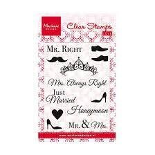 Marianne Design Acrylic Stamp Set MR &amp; MRS