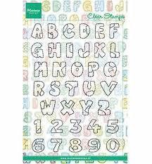 Marianne Design Acrylic Stamp Set PATCHWORK ALPHABET