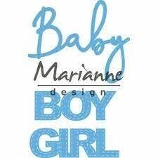 Marianne Design Creatables Die Set LR0576 BABY BOY/GIRL
