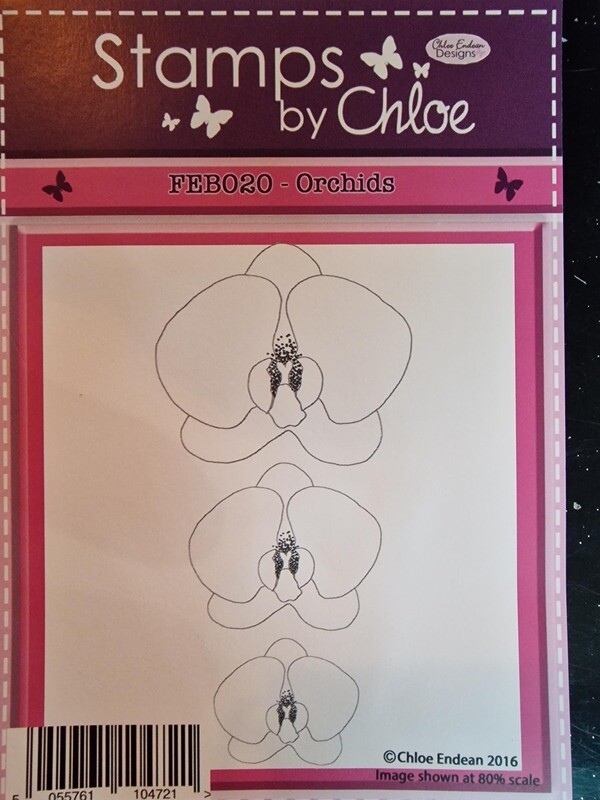 Stamps by Chloe FEB020 Orchids **HALF PRICE**