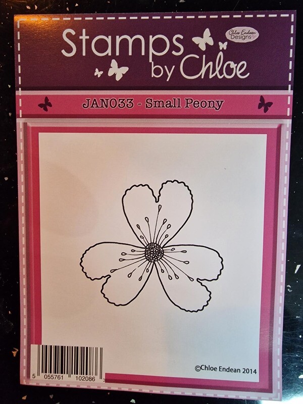Stamps by Chloe JAN033 Small Peony **HALF PRICE**