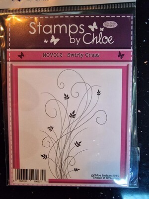 Stamps by Chloe NOV012 SWIRLY GRASS **HALF PRICE**