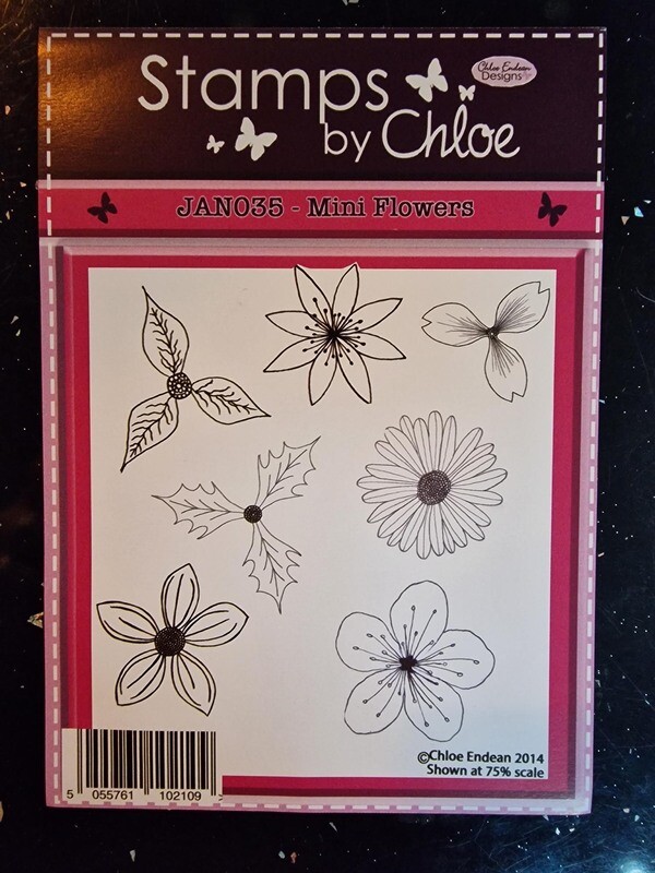 Stamps by Chloe JAN035 Mini Flowers **REDUCED**