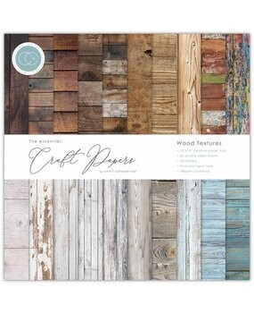 Craft Consortium 12&quot; x 12&quot; Premium Paper Pad WOOD TEXTURES