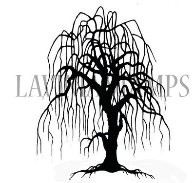 Lavinia Stamps LAV296 WEEPING WILLOW TREE