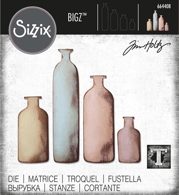 Sizzix Bigz Die BOTTLED UP 664408 Tim Holtz