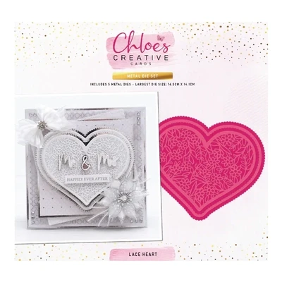 Chloe&#39;s Creative Metal Die Set LACE HEART