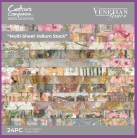Crafter&#39;s Companion Venetian Grace 6&quot; x 6&quot; Vellum Stack