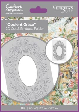 Crafter&#39;s Companion Venetian Grace 2D Cut &amp; Emboss Folder OPULENT GRACE