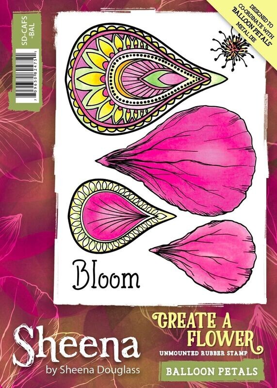 Sheena Douglass Rubber Stamp set Balloon Petals