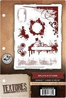 Crafters Companion Stamps A6 Textures - SPLATS &amp; STAINS