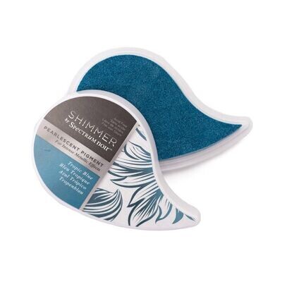 Spectrum Noir SHIMMER Pearl Pigment Ink Pad TROPIC BLUE