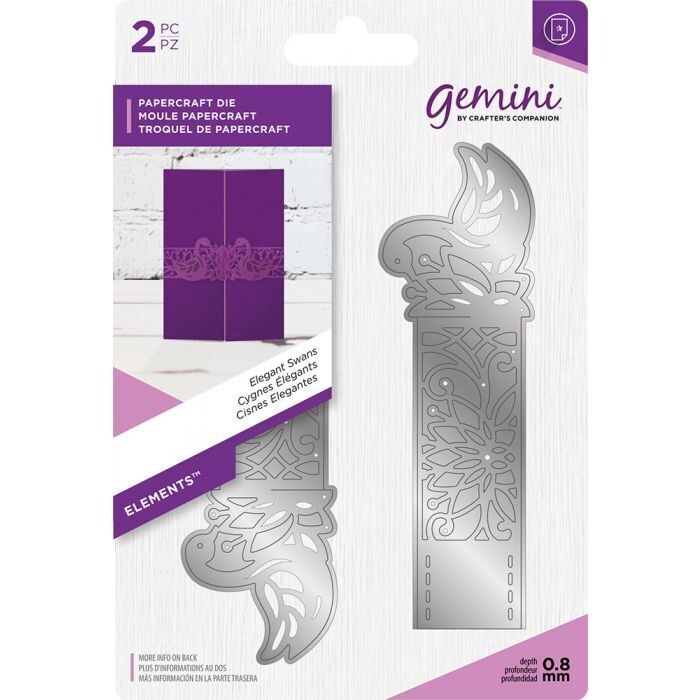 Crafter&#39;s Companion Gemini Range - Wrap Dies - ELEGANT SWANS