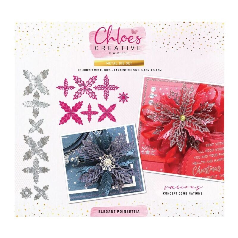 Chloe&#39;s Creative Die Set ELEGANT POINSETTIA