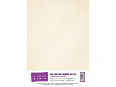 Crafter&#39;s Companion A4 Pack PARCHMENT PRINTER PAPER (x20)