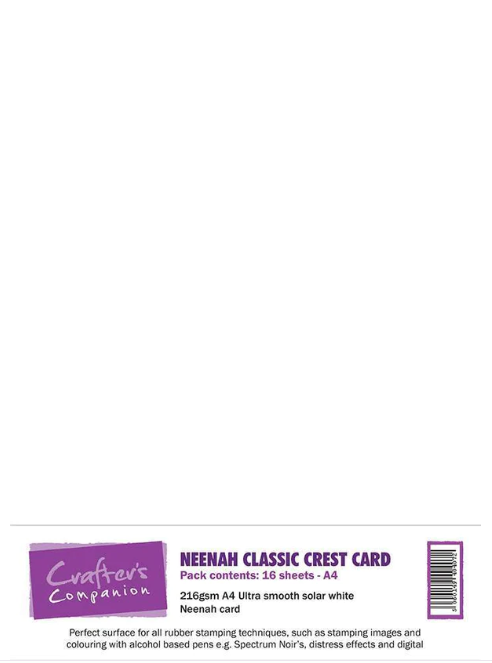 Crafter&#39;s Companion A4 Pack NEENAH CLASSIC (x20) 216gsm