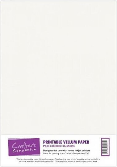 Crafter&#39;s Companion A4 Pack PRINTABLE VELLUM PAPER (x20)