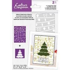 Crafters Companion Stencil O&#39;CHRISTMAS TREE