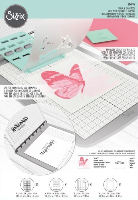 Sizzix STENCIL &amp; STAMP TOOL 664896