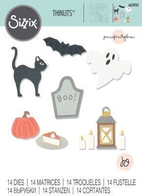 Sizzix Thinlits Die Set 665950 HALLOWEEN MOTIFS