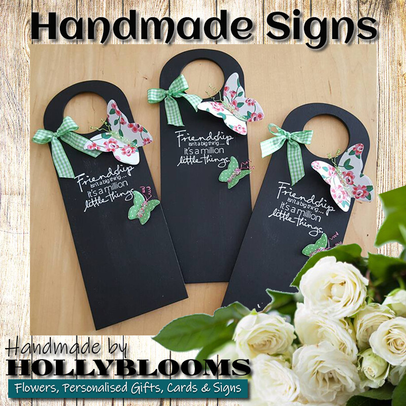 Handmade Door Hanger Sign - FRIENDSHIP...
