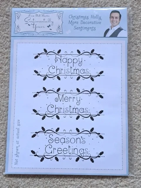 Sentimentally Yours CHRISTMAS HOLLY MORE DECORATIVE SENTIMENTS **50% OFF**