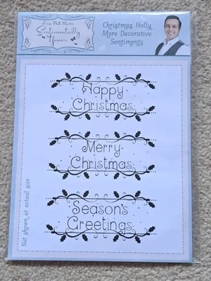 Sentimentally Yours CHRISTMAS HOLLY MORE DECORATIVE SENTIMENTS **50% OFF**
