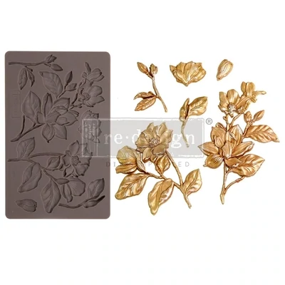 PRIMA Re-Design Decor Moulds MAGNOLIA BLOOMS **Pre-Order**