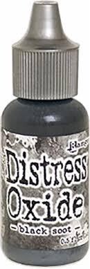 Ranger Distress Oxide Ink Re-Inker BLACK SOOT