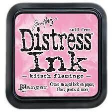 Ranger Distress Ink Pad Kitsch Flamingo