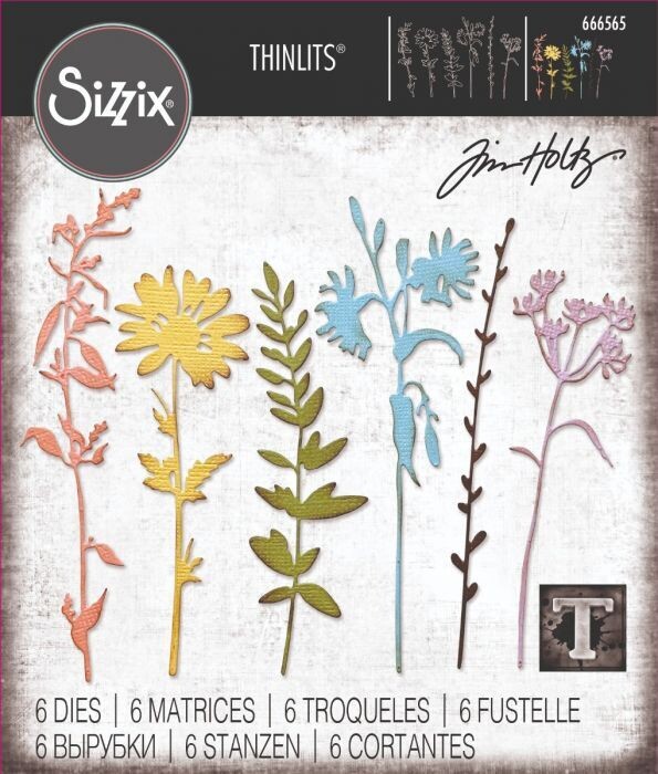Sizzix Thinlits Die Set VAULT WILDFLOWERS 666565
