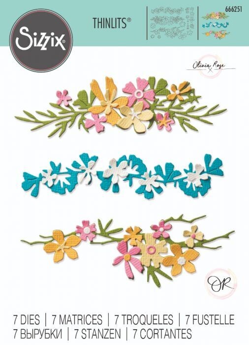 Sizzix Thinlits Die Set WOODLAND BORDERS 666251