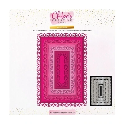 Chloe&#39;s Creative Die Set 5 x 7 DECORATIVE RECTANGLES (Pre-Order)