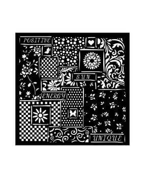 Stamperia Media Stencil 18x18cm PATCHWORK