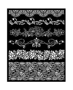 Stamperia Media Stencil 20x25cm BORDERS