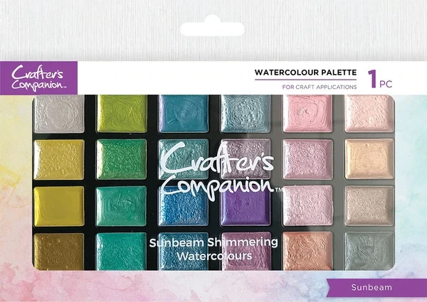 Crafter&#39;s Companion Watercolour Palette Shimmering SUNBEAM