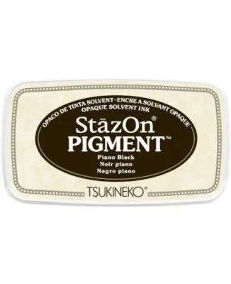 StazOn Pigment Ink Pad - PIANO BLACK