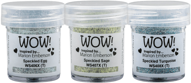 WOW! Embossing Powders Trios - SPECKLED PEARLS WOWKT096 by Marion Emberson