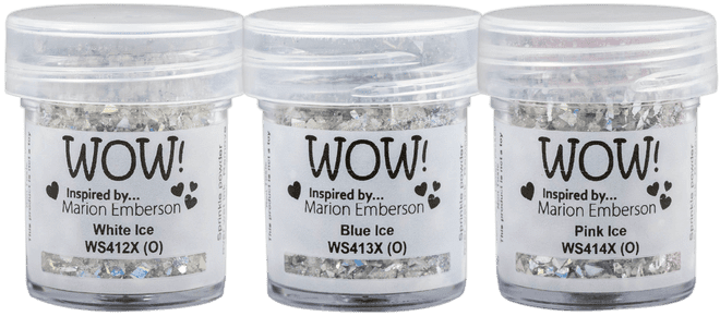 WOW! Embossing Powders Trios - ICE CRYSTALS WOWKT097 by Marion Emberson