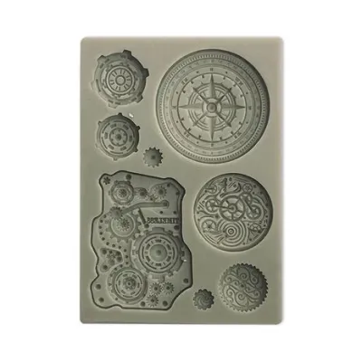 Stamperia Silicone Mould A6 Around The World MECHANISMS KACM13