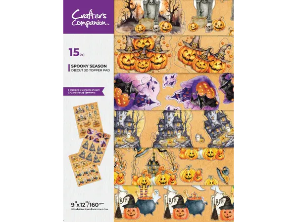 Crafter&#39;s Companion SPOOKY SEASON Diecut 3D Topper Pad