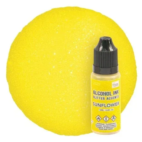 Couture Creation Alcohol Ink Glitter Accents 12ml SUNFLOWER