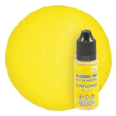 Couture Creation Alcohol Ink Glitter Accents 12ml SUNFLOWER